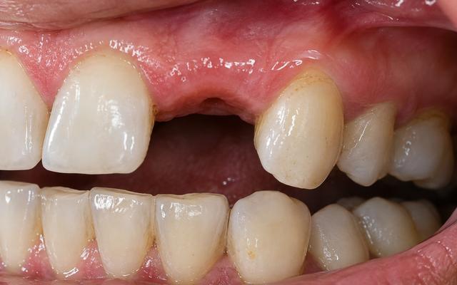 Before: a single missing tooth